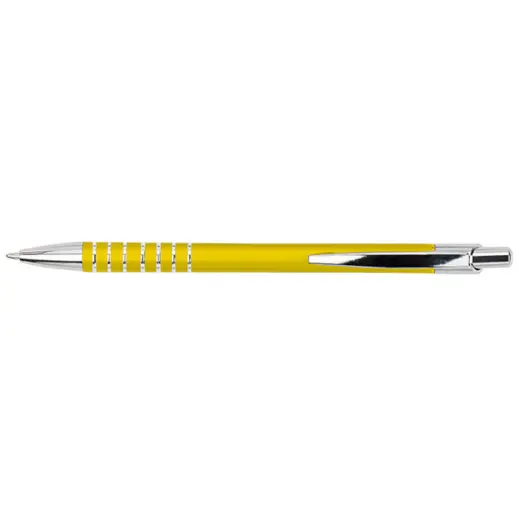 Ring Design Aluminium Ballpoint Pen Yellow